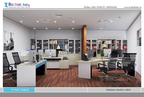 Thiết kế nội thất văn phòng công ty BĐS Phú Thịnh